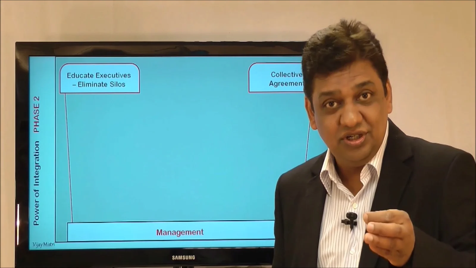 Vijay Mistri presenting the CEO Blind Spot Report and its 15 leadership system gaps